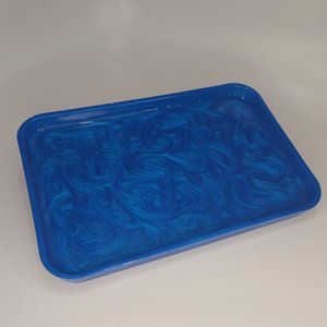 Blue trinket tray